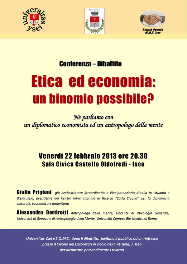 locandina Etica ed economia