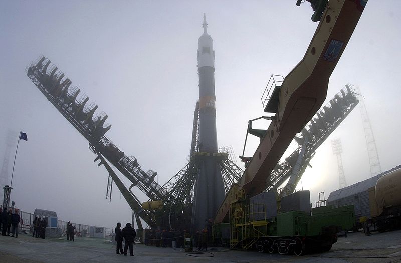 Soyuz Tm-31 in launch position Baikonur