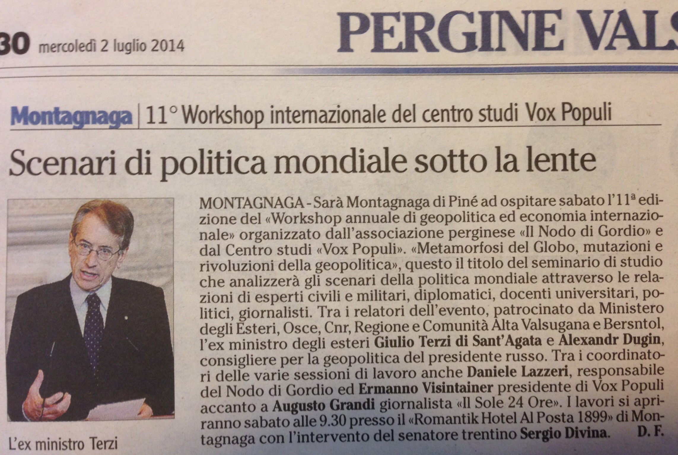 Scenari di politica mondiale sotto la lente