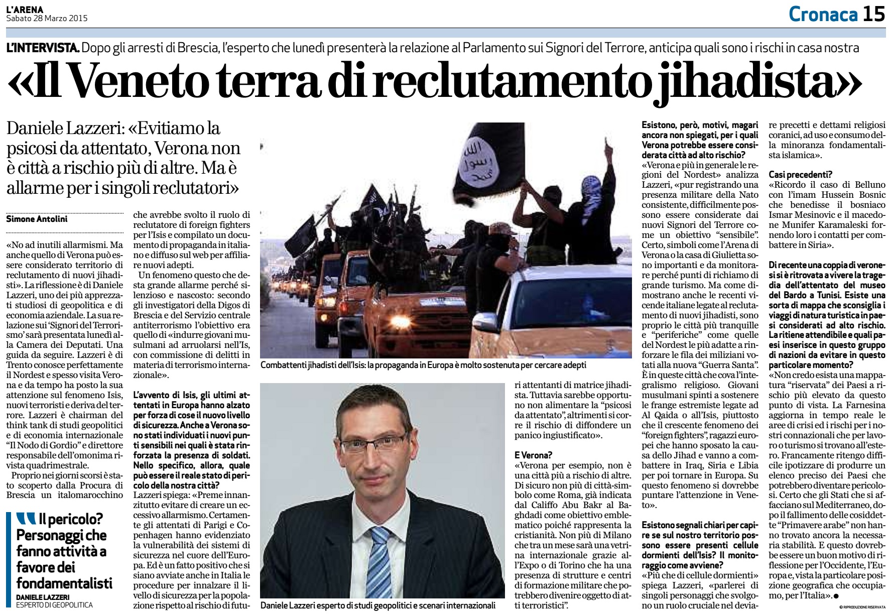 il veneto terra di reclutamento jihadista