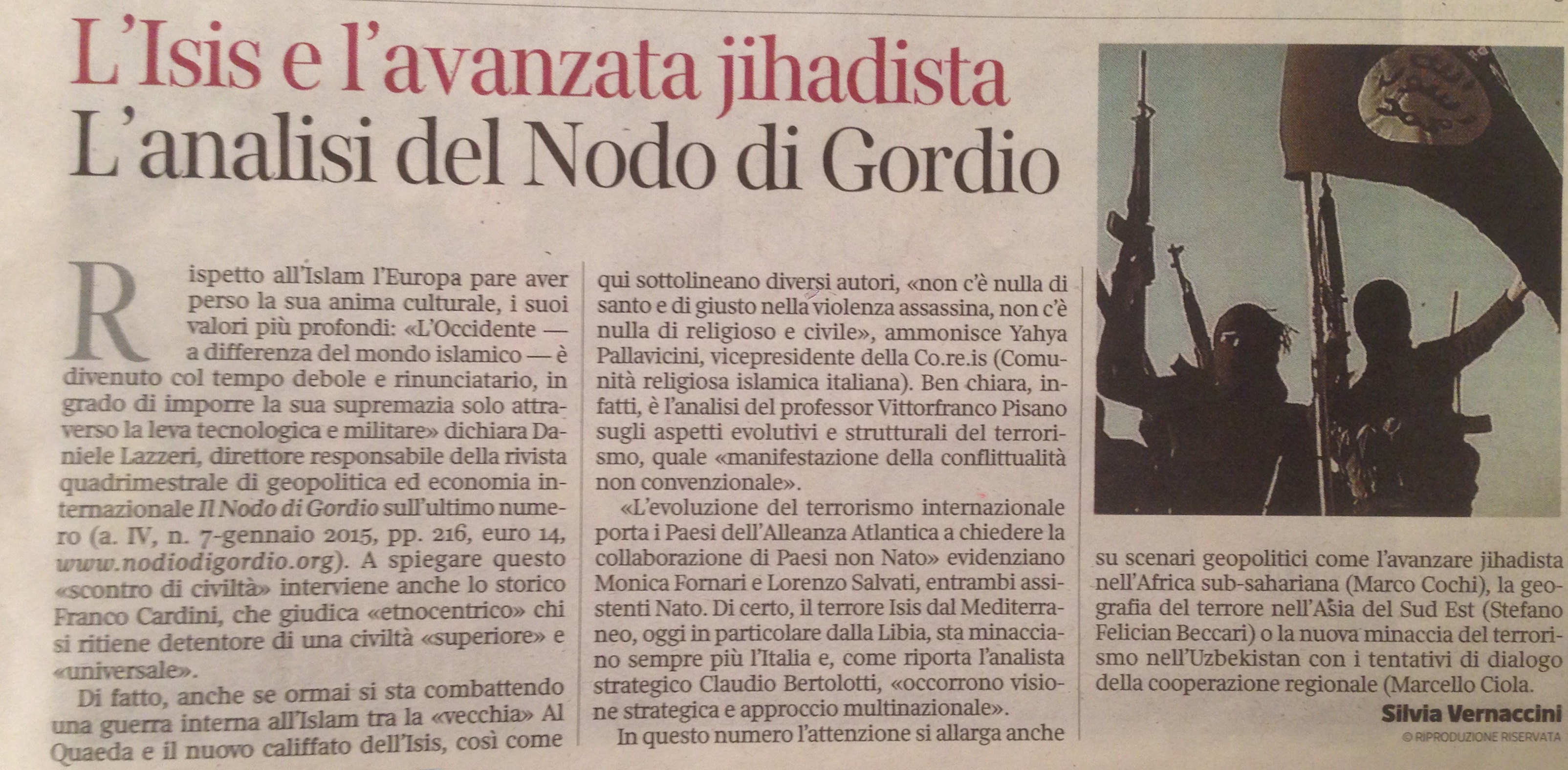 l'isis e l'avanzata jihadista - corriere 24.3.2015
