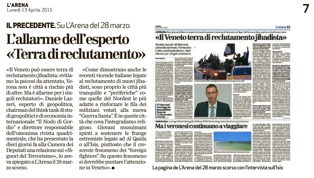 L'allarme dell'esperto "terra di reclutamento"