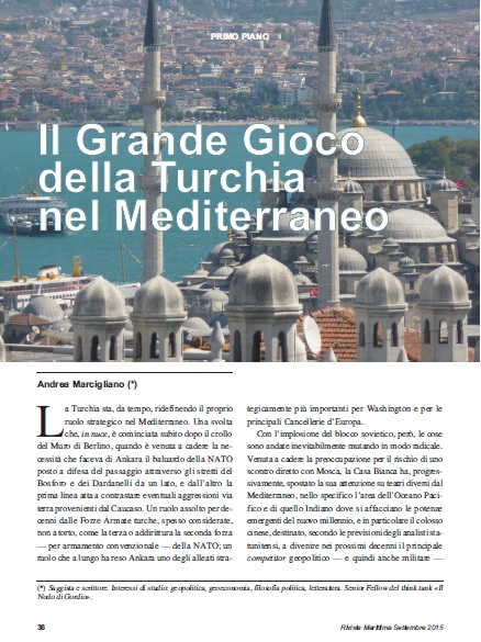 Il Grande Gioco della Turchia nel Mediterraneo