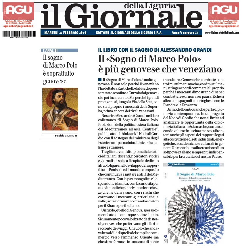Il sogno di Marco Polo_Giornale della Liguria