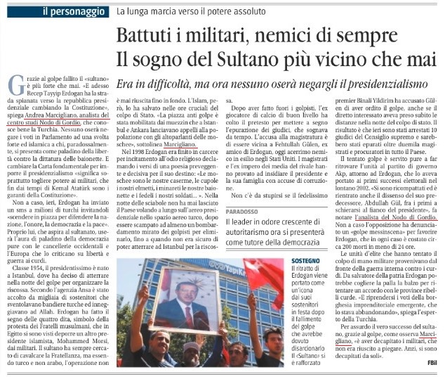 Turchia, battuti i militari, nemici di sempre