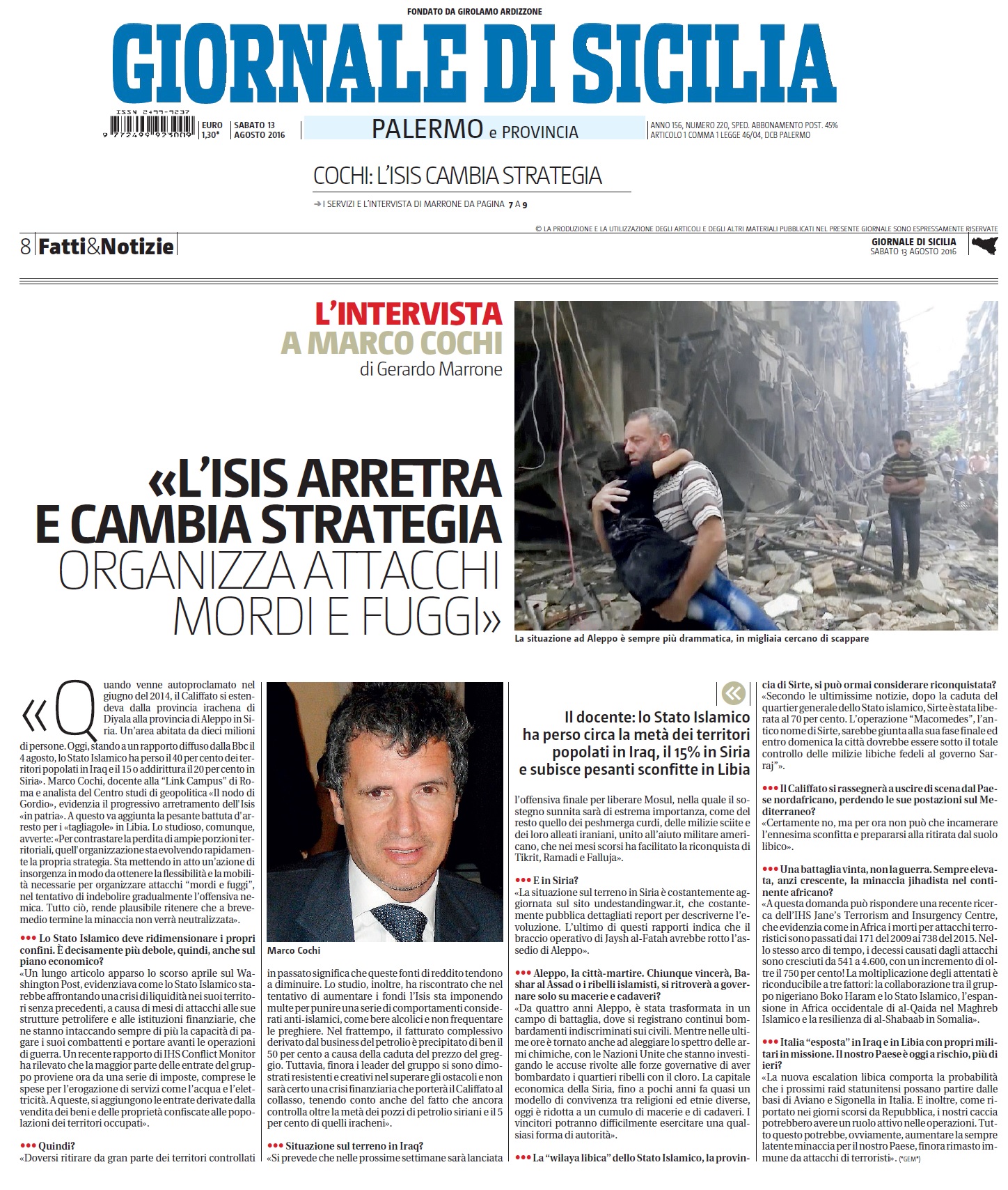 L'Isis arretra e cambia strategia - Giornale di Sicilia