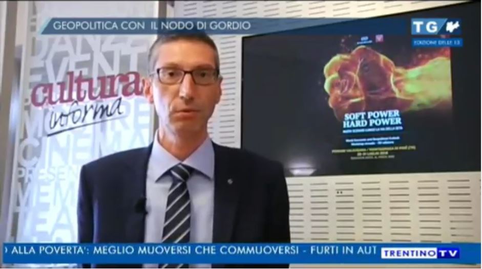 Il TG di TrentinoTV sul workshop di geopolitica ‪‎Soft Power Hard Power‬ – 27.7.2016