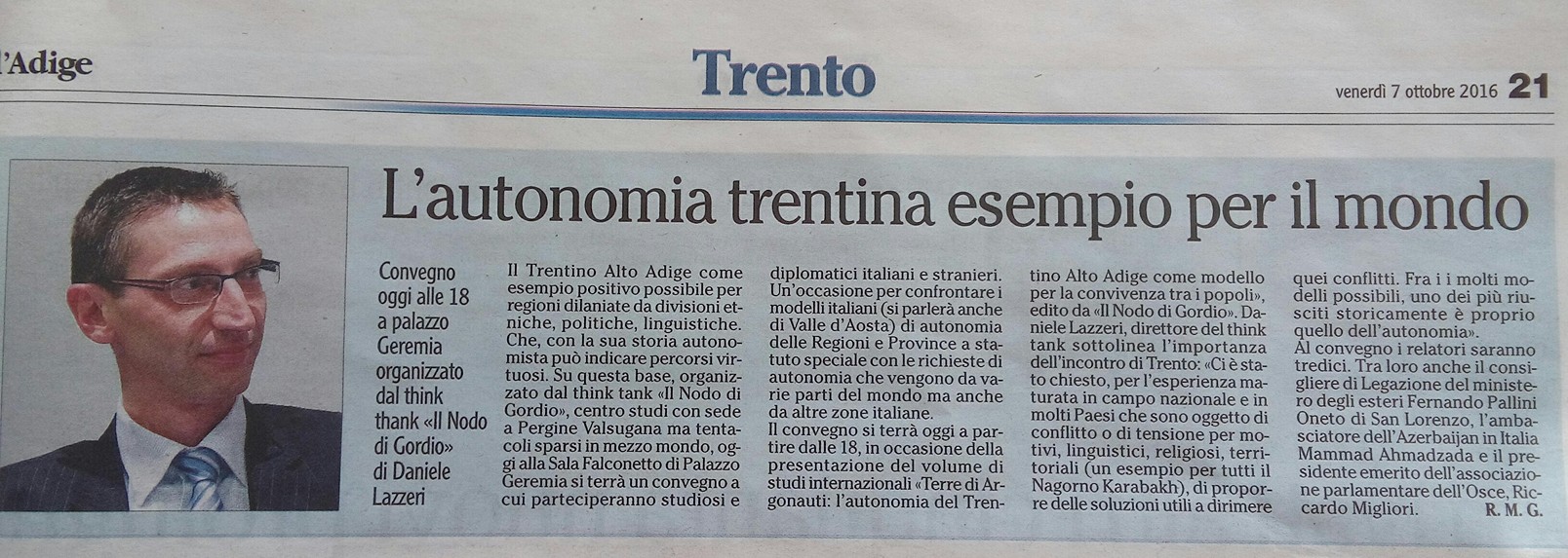 Rassegna Stampa e Video del Convegno “Terre degli Argonauti”