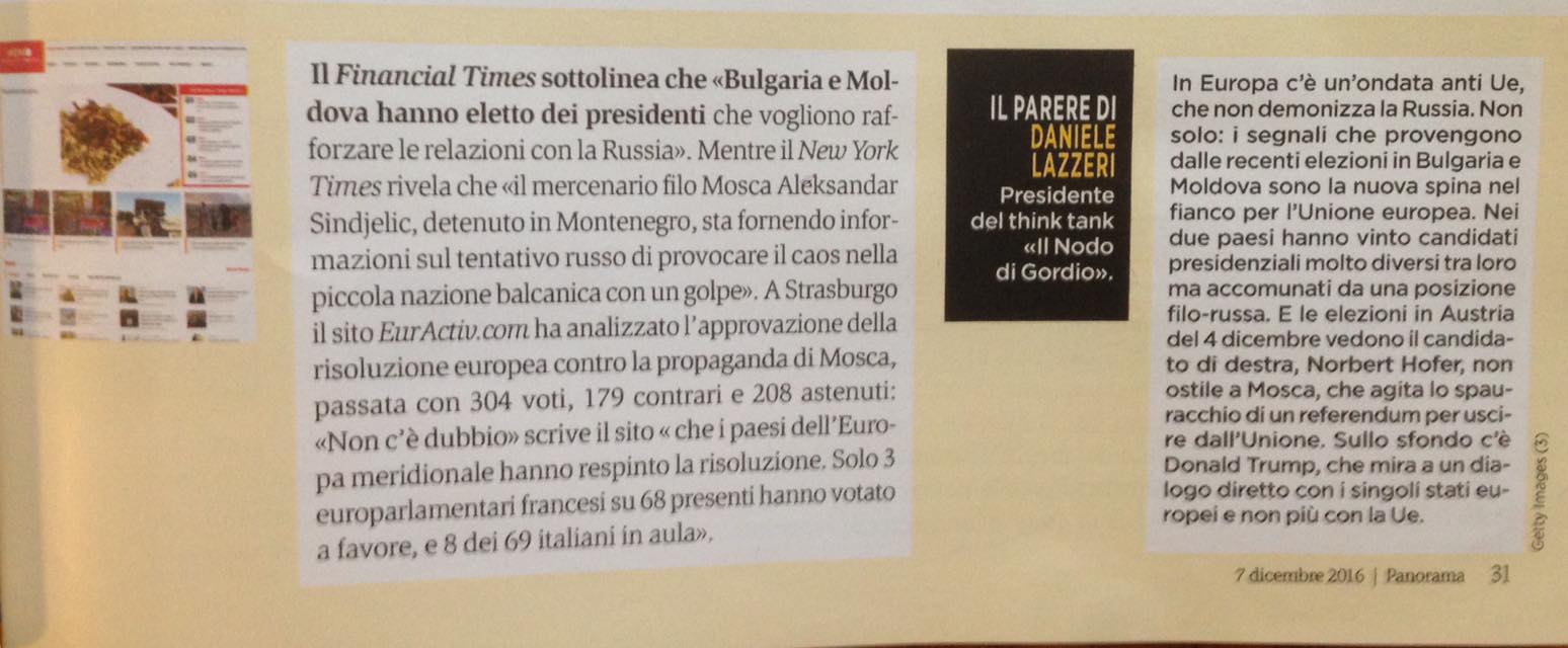 Filo russi e anti UE - Panorama