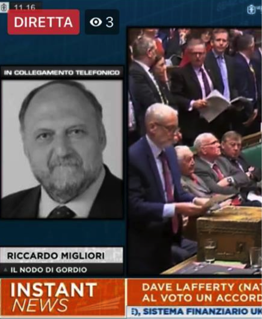 Brexit, intervista a Riccardo Migliori – LeFonti.TV 16.01.2019