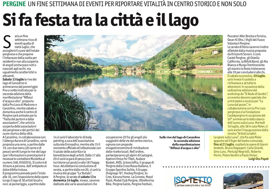 Si fa festa tra la città e il lago – Vita Trentina 14.07.2019