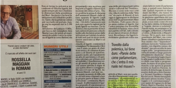 Il destino di Sgarbi si decide in consiglio – L’Adige 12.03.2020