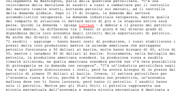 Petrolio: Luttwak, Sauditi e Russia contro le imprese USA – ANSA 23.04.2020