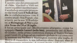 Mediterraneo sensibile termometro mondiale – L’Adige 20.06.2020