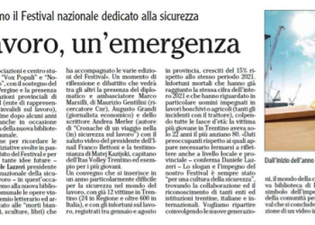 Morti sul lavoro, un’emergenza – L’Adige 22.10.2022