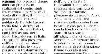“Nodo di Gordio”, una leva che porta Pergine nel mondo – il T quotidiano 04.12.2022