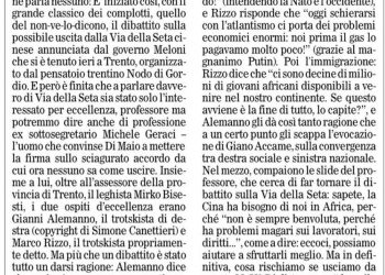 Le convergenze rossobrune sulla Via della seta – Il Foglio 16.09.2023