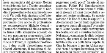 Le convergenze rossobrune sulla Via della seta – Il Foglio 16.09.2023