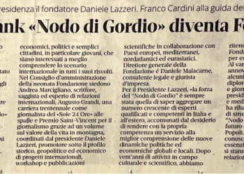 Il think tank “Nodo di Gordio” diventa Fondazione – il T quotidiano 05.10.2023