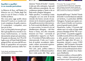 La bilancia di Zeus – Linea diretta socio- Rivista trimestrale della Cassa Rurale Alta Valsugana – Ago 2024