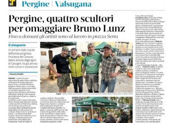 Pergine, quattro scultori per omaggiare Bruno Lunz – Il T Quotidiano 21.09.2024