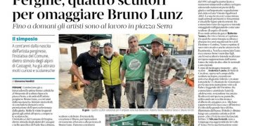 Pergine, quattro scultori per omaggiare Bruno Lunz – Il T Quotidiano 21.09.2024