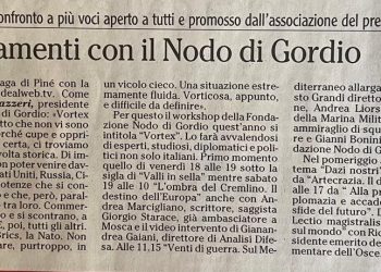 Nel vortice dei cambiamenti con il Nodo di Gordio – L’Adige 17.07.2025