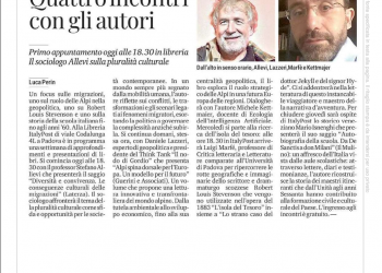 Dalle migrazioni all’avventura. Quattro incontri con gli autori – Il Mattino 12.05.2025